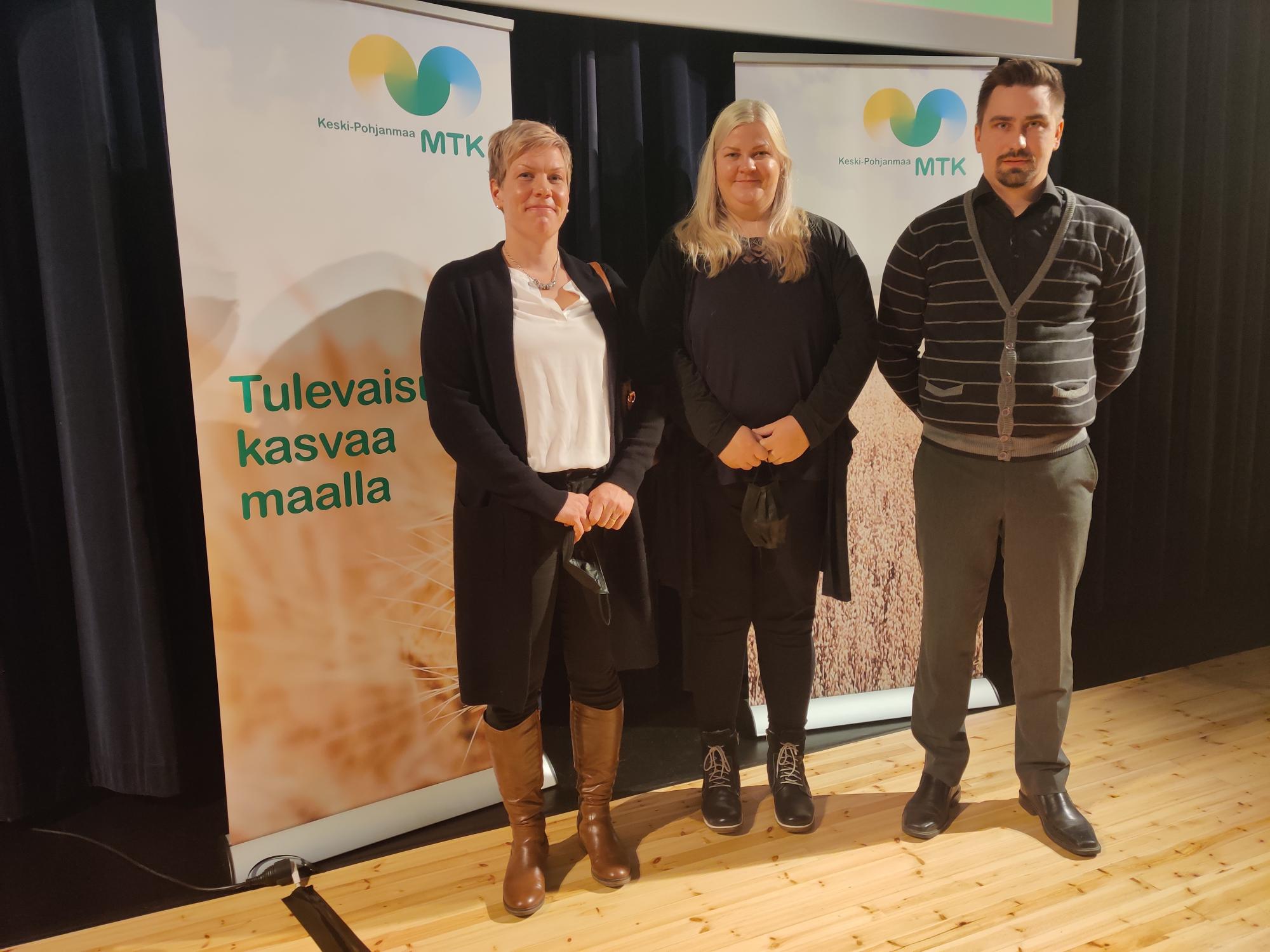 Liiton johtokuntaan valittiin erovuoroisten tilalle maidontuottajat Katja Honkonen Perhosta, Anne Ilola Reisjärveltä ja Markus Kivelä Kälviältä. Kivelä ja Honkonen jatkoivat pestiään, kun Ilola valittiin uutena.